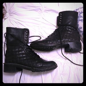 Vince Camuto combat boots